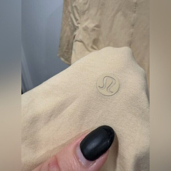 Lululemon Cotton Wrap-Front T-Shirt Dress - Picture 9 of 9